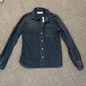 Madewell Dark Blue Denim Shirt